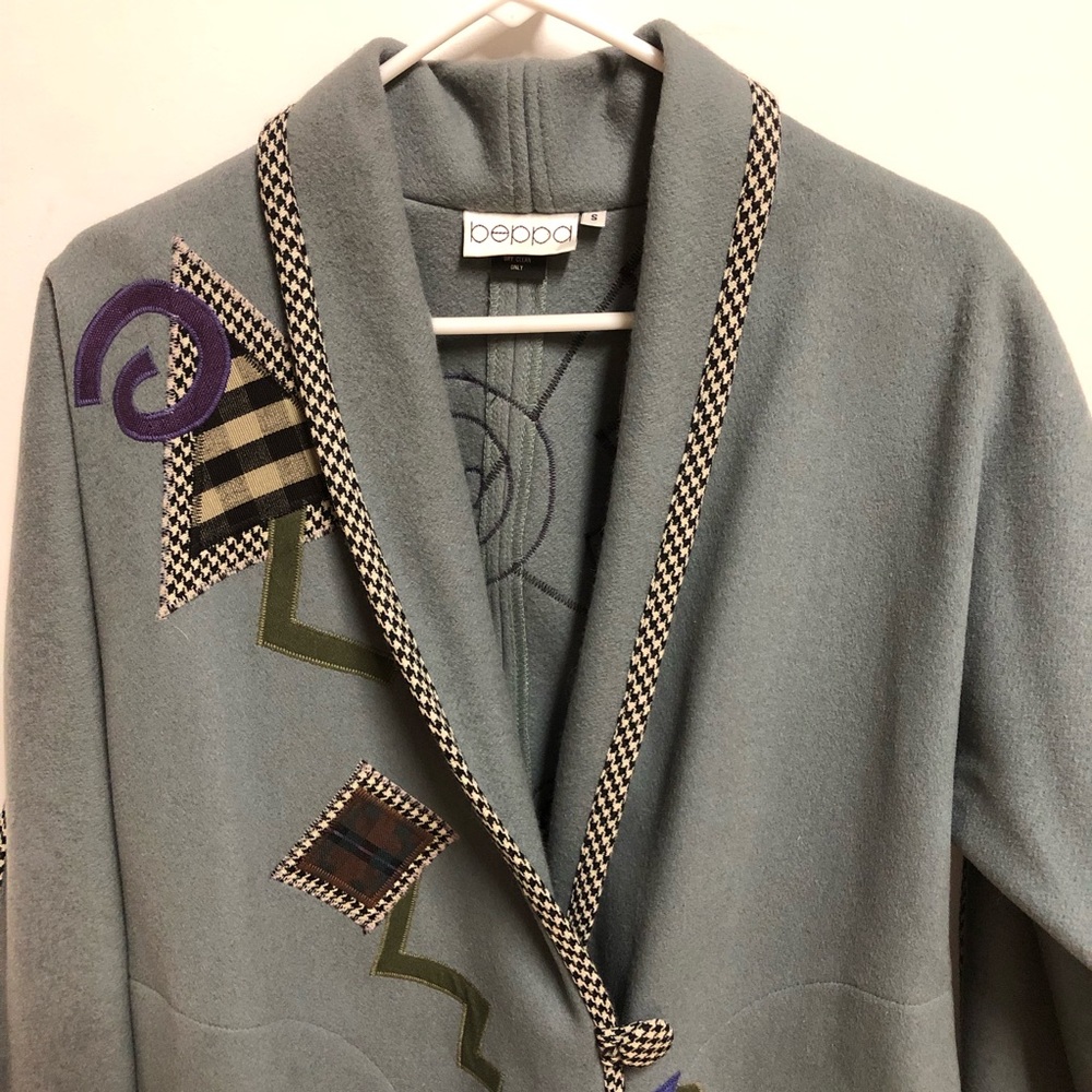1980’s Wool Beppa Art coat. Very Good cond. sz M-L